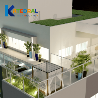 Katedral Sky Rooftop - 2 ou 3 quartos com suíte