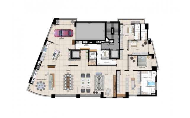 4 suítes - 404 m² com personalização