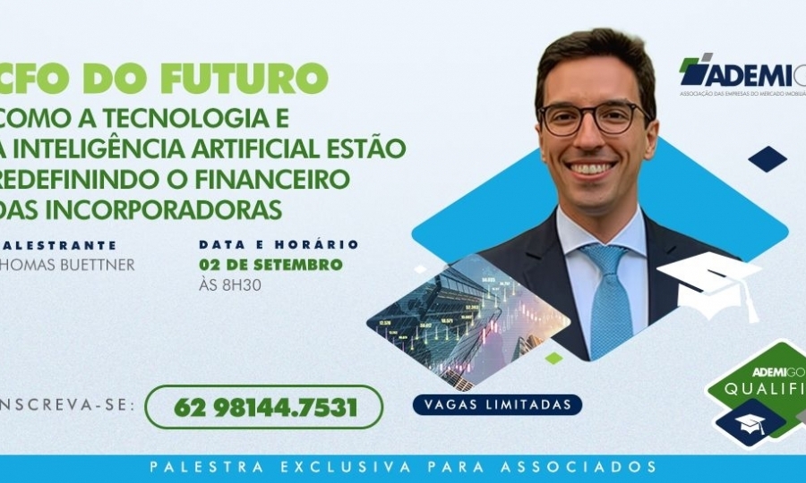 Ademi-GO discute o papel do CFO do Futuro em palestra  