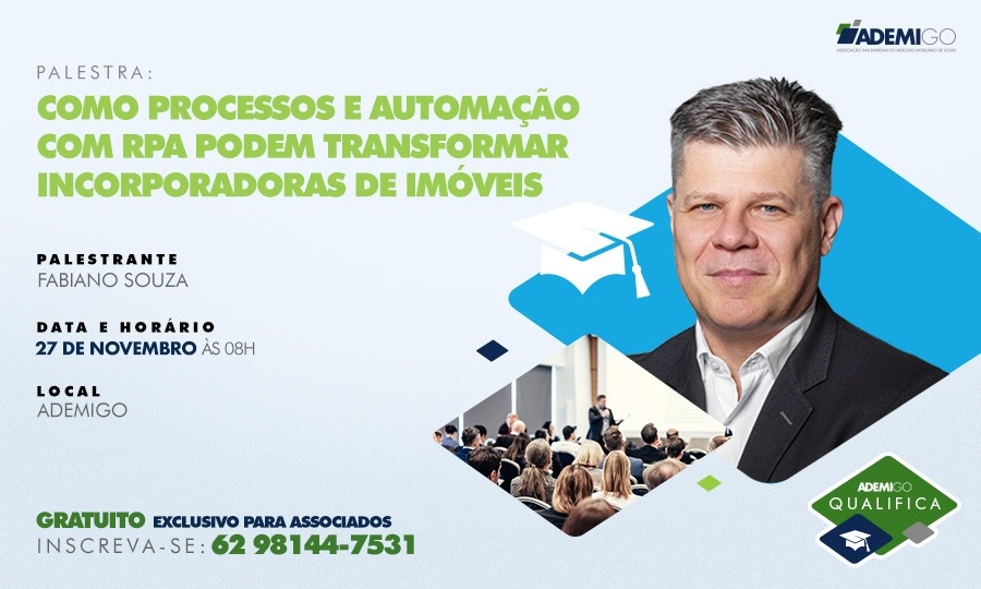 Ademi-GO realiza curso sobre processos e automação com RPA