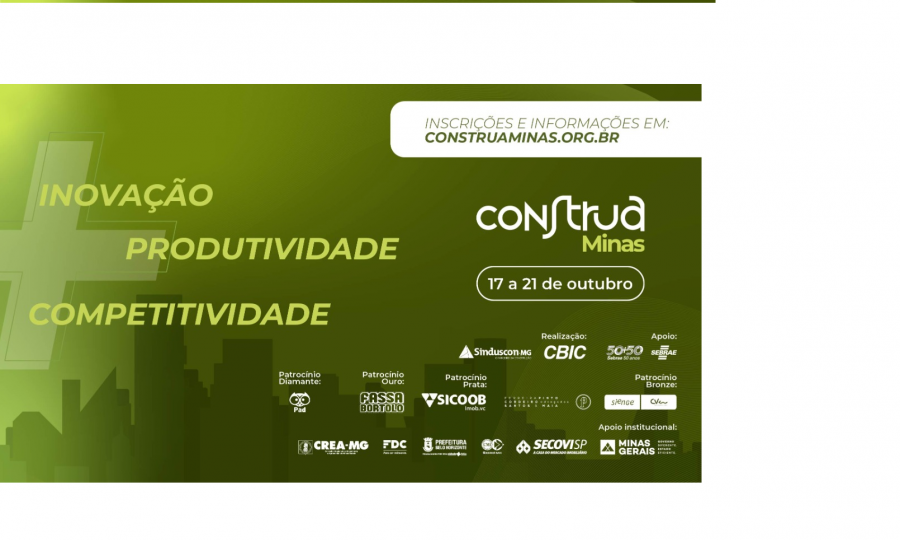 Construa Minas terá eventos consagrados para profissionais da construção civil  