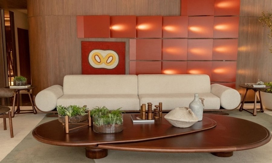 Leo Romano assina apartamento que combina design brasileiro, arte e tecnologia em Goiânia