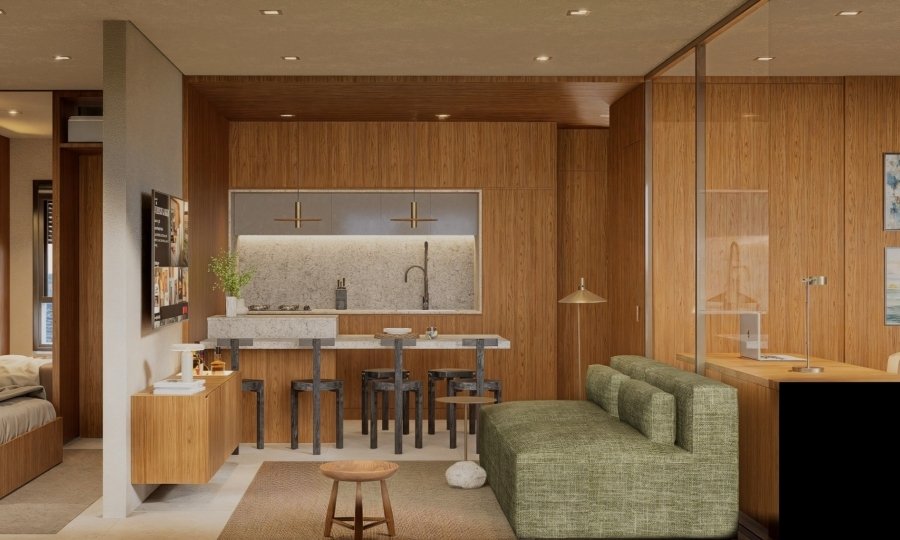 Planta borboleta redefine o aproveitamento dos espaços nos apartamentos modernos