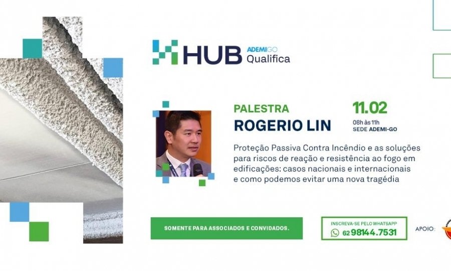 A ADEMI-GO promove a palestra Proteção Passiva Contra Incêndio.